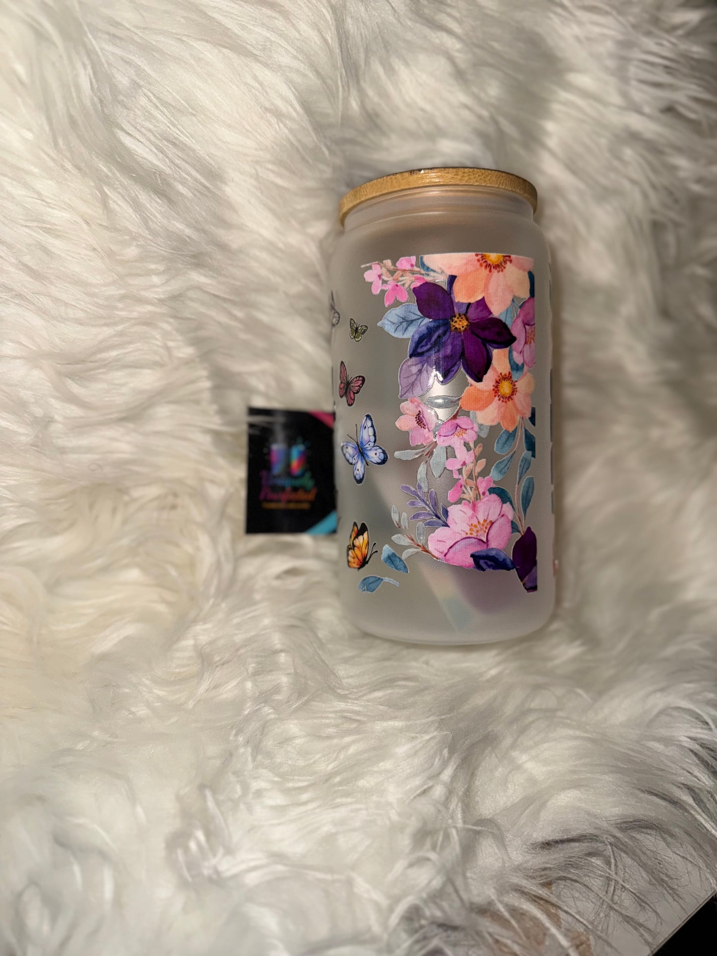God Is Within Her, She Will Not Fall Frosted Glass Tumbler