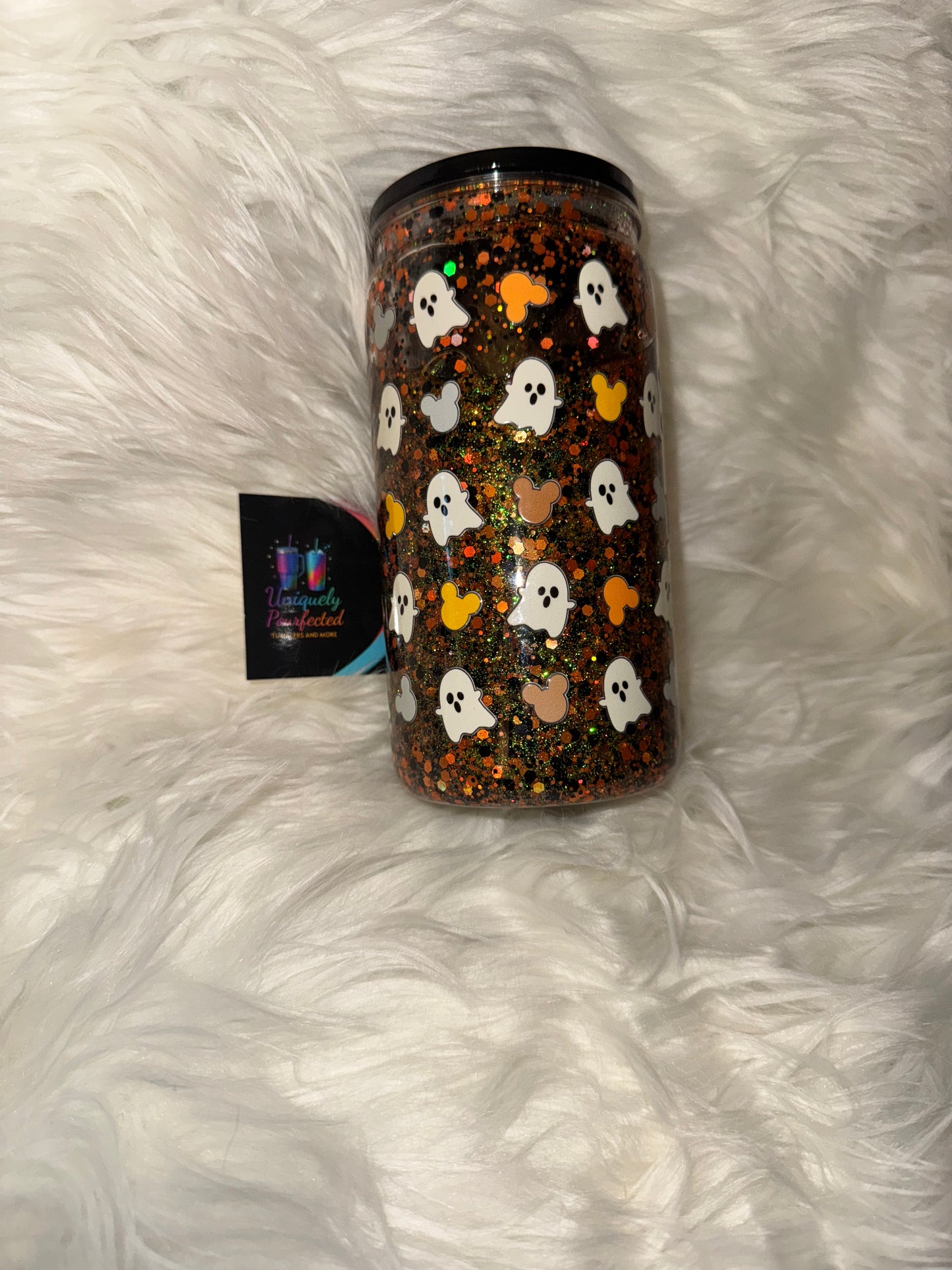 Halloween Mickey Mouse Snowglobe Tumbler