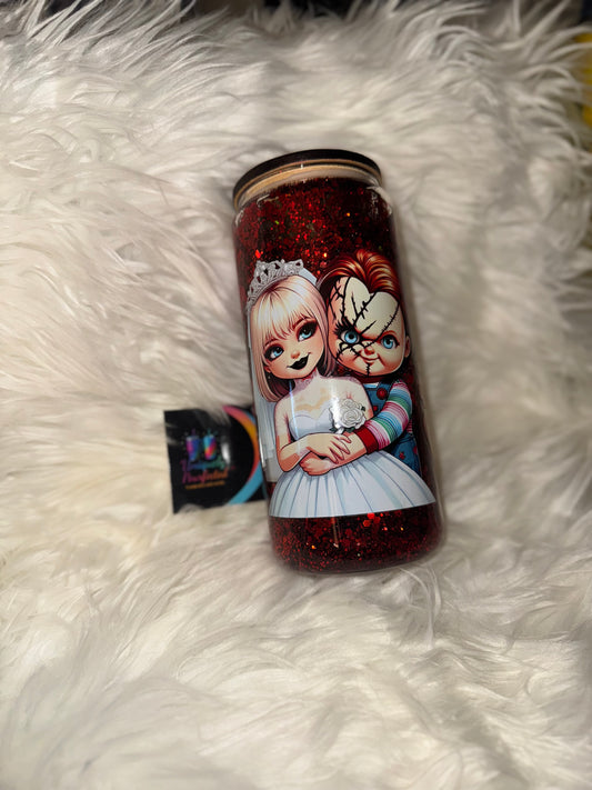 Bride of Chucky Red Snowglobe Tumbler