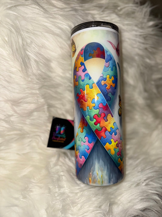 Autism Awareness 20oz Skinny Tumbler