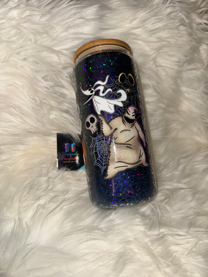 Nightmare Before Christmas Purple Snowglobe Tumbler